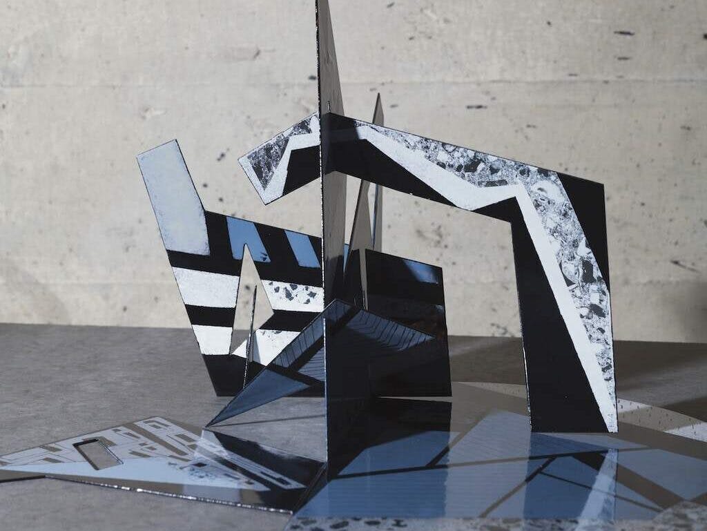 Build exhibition by Lisa Traxler vitreous enamel sculpture at Surface Matter