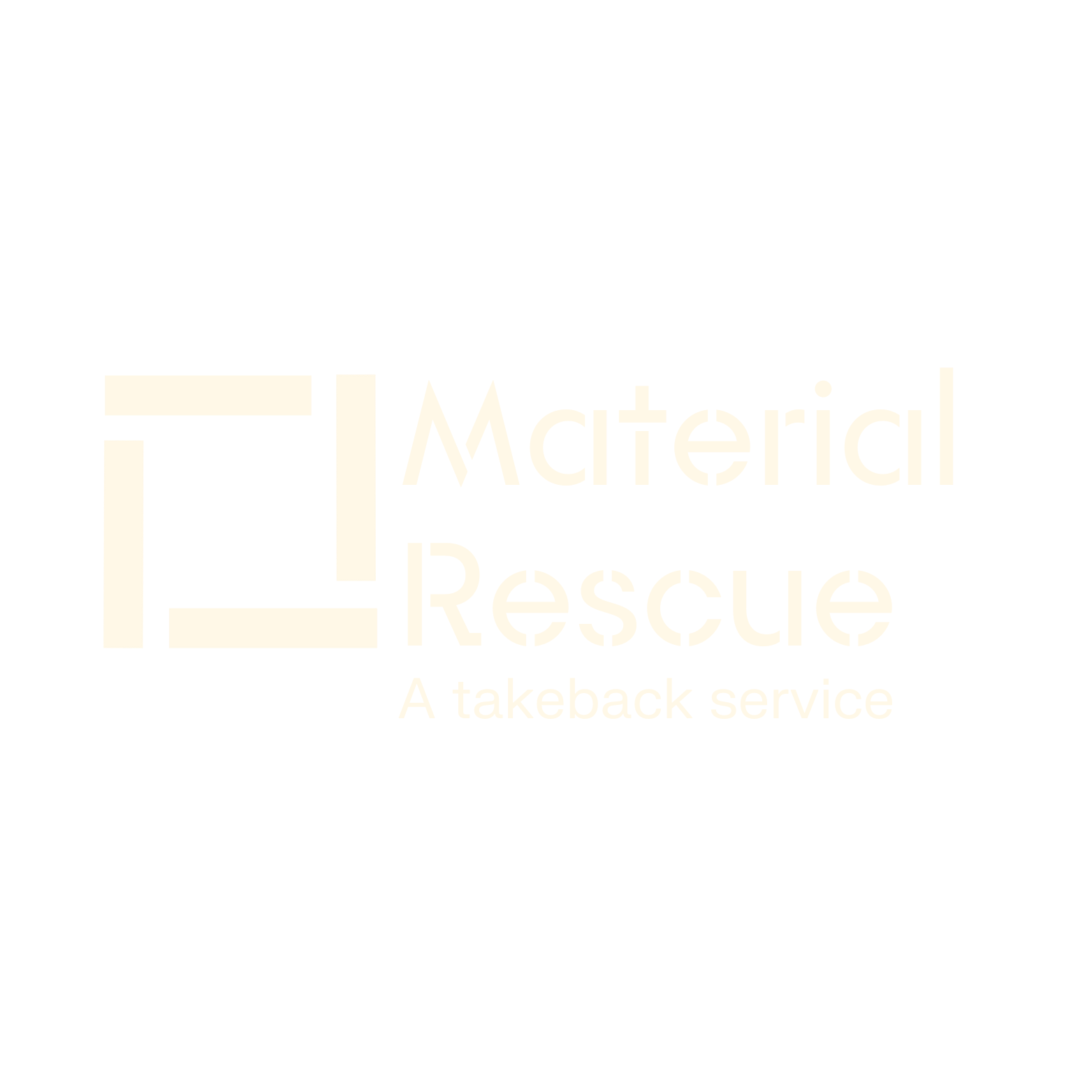 Material Rescue logo - a takeback service from Surface Matter