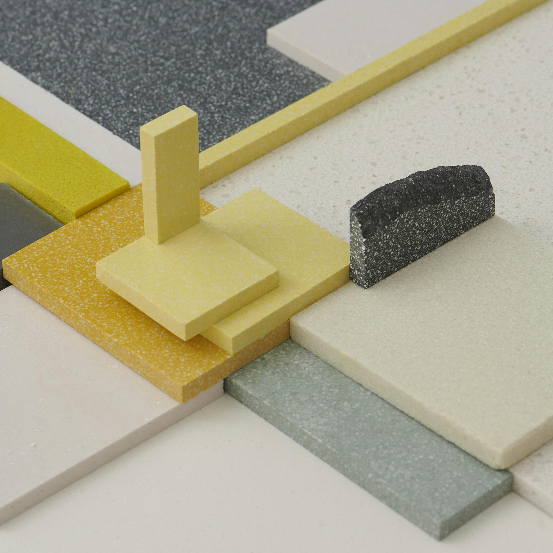 Durat Plus 80% recycled solid surface R&D Samples