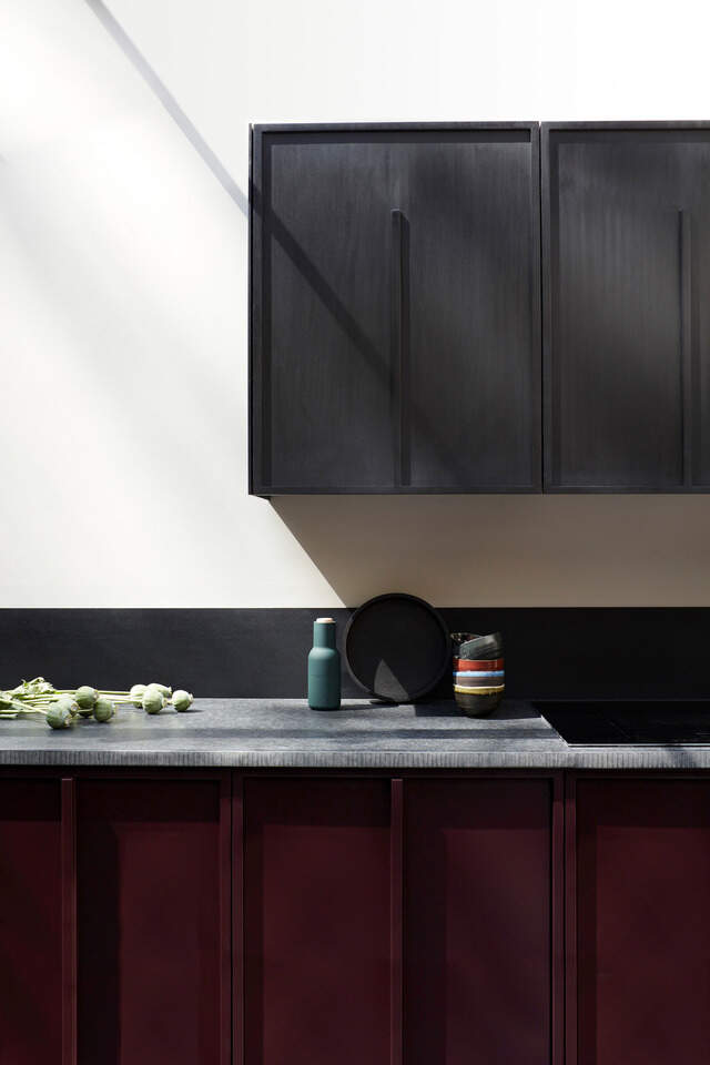Black Richlite Cabinet Doors by MannMade London